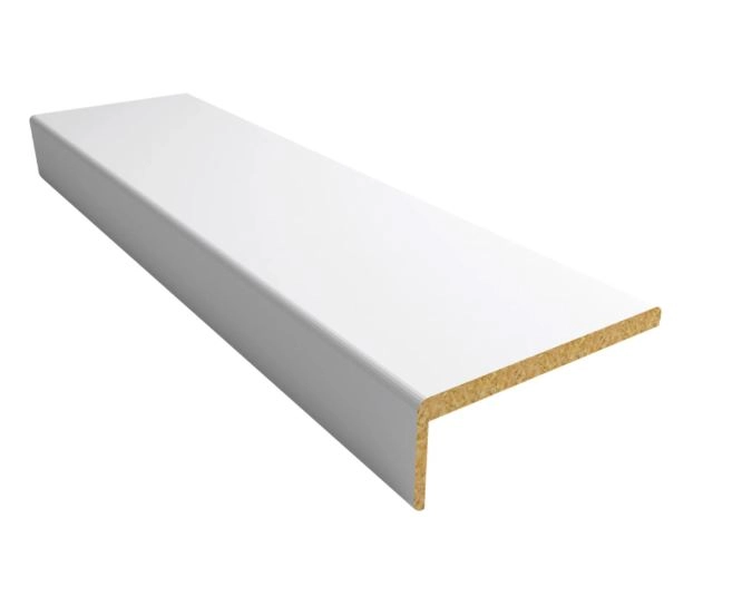 Наличник ПВХ софт белый гладкий 8x70 телескопический