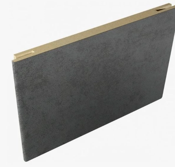 Добор 100 телескоп эко-шпон бетон темный