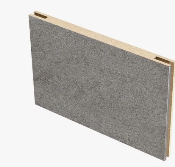 Добор 150 телескоп эко-шпон бетон темный