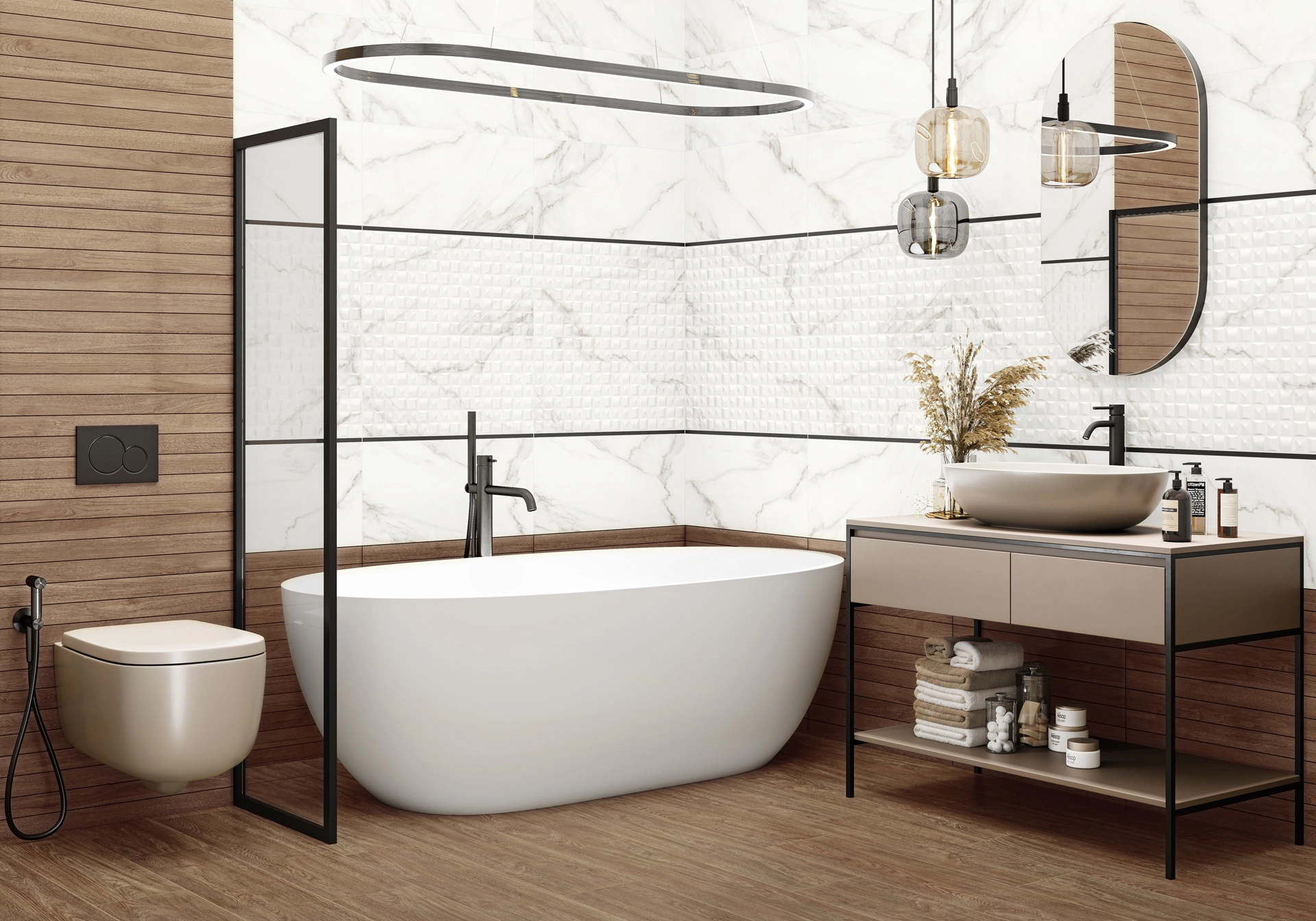 Плитка настенная Aurea Relief WT36AUU15 30x60-image-4