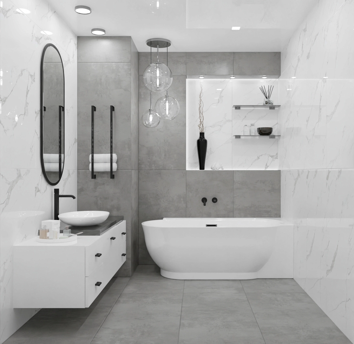 Керамогранит Лофт дымчатый/Loft smoky 60*120 R-image-2