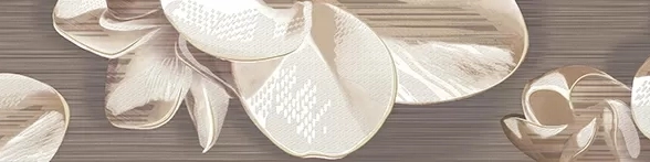 Бордюр Амати Цветок белый/AMATI PLUMERIA ALBA 50,5*6,2