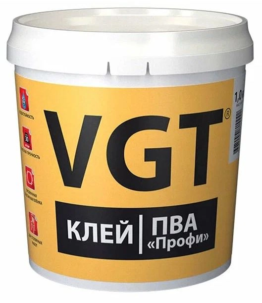 Клей ВГТ ПВА Профи д/столярных работ 1кг