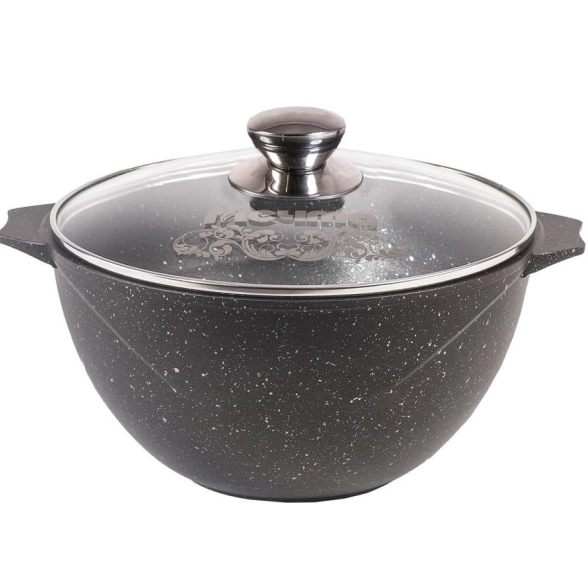 Кастрюля АП Гранит черный 3л 43802 Мечта