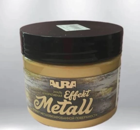Эмаль декоративная Aura Effekt Metall золото 0,25кг