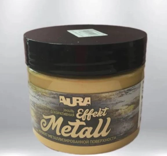 Эмаль декоративная Aura Effekt Metall золото 0,25кг