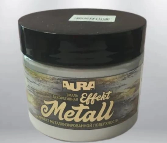 Эмаль декоративная Aura Effekt серебро 0,25кг