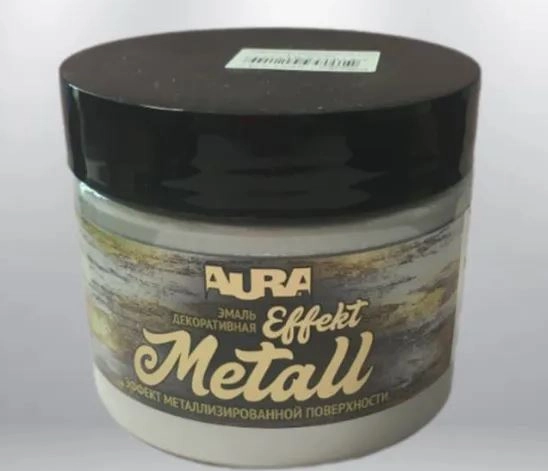 Эмаль декоративная Aura Effekt серебро 0,25кг