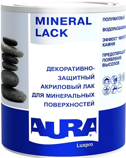 Лак AURA Luxpro Mineral Lack п/мат 9л