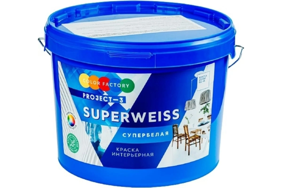 Краска ВДАК-Project-3 Superweiss супербелая 14кг