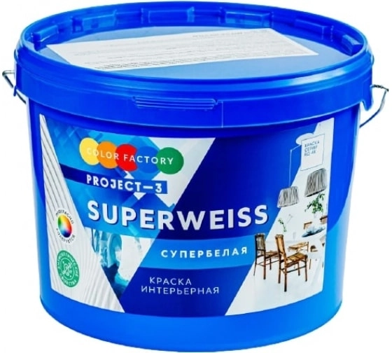 Краска ВДАК-Project-3 Superweiss супербелая 3кг