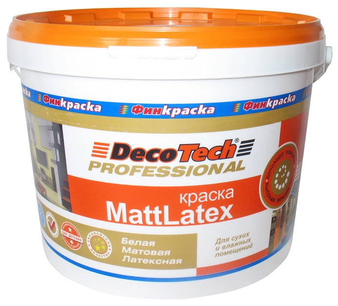 Краска в/э DecoTech маттлатекс WA 4,2кг