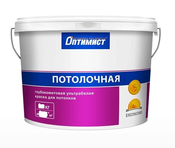 Краска Оптимист Ekonomi потол. 13,5кг