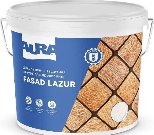 СО Антисептик Aura Fasad Lazur дуб 9л