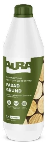 Грунтовка биозащитная д/дер. Aura Fasad Grund 1л