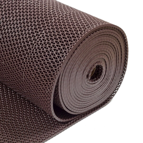 Коврик грязезащитный ЗигЗаг 0,9 коричневый