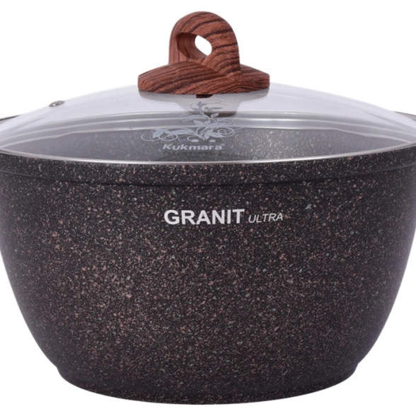 Кастрюля АП Granit Ultra Original 4л с/кр Kukmara kro42a