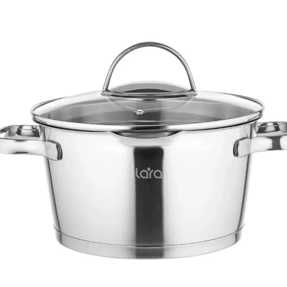 Кастрюля Lara Bohema LR02-514 5,1л d=24см стекл крышка