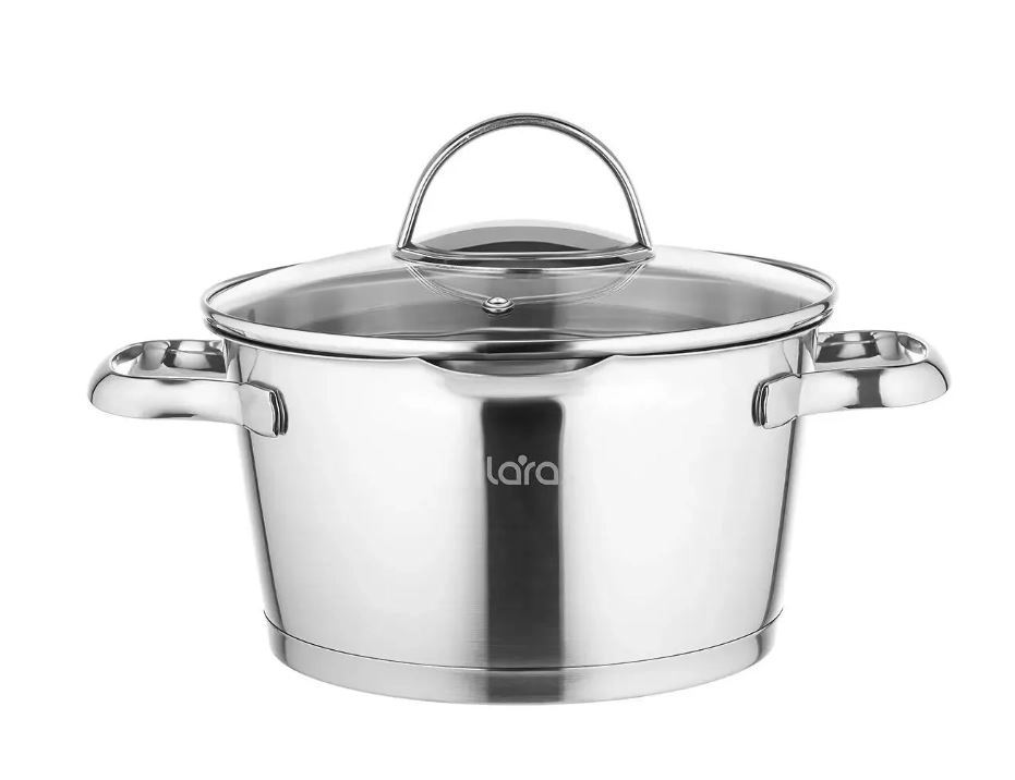 Кастрюля Lara Bohema LR02-514 5,1л d=24см стекл крышка