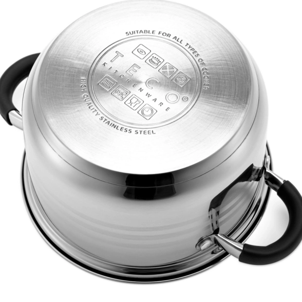 Кастрюля Teco 2,9л нерж.сталь 18см TC-C2900-06B-image-3