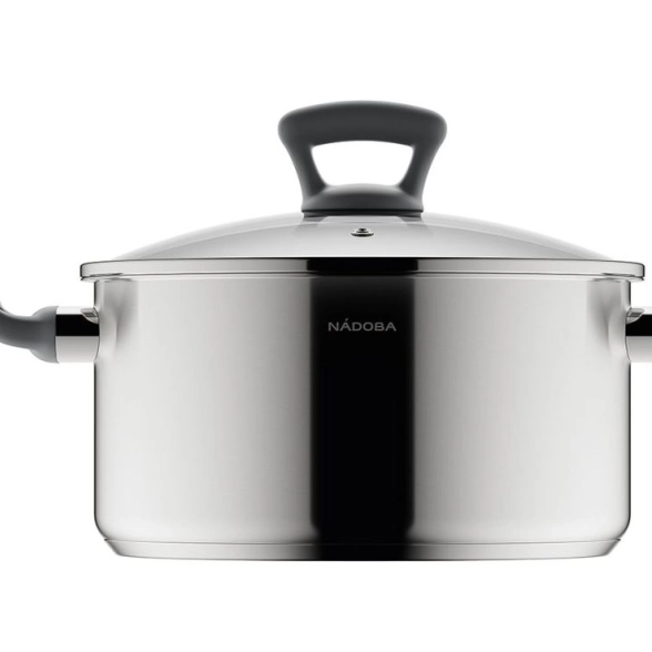 Кастрюля Nadoba Викки 24см/5,4л стекл.крышка