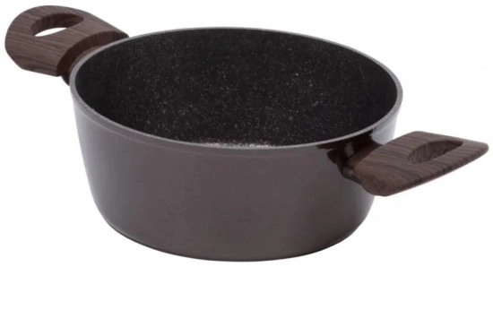 Кастрюля Шеф Ромео 2,2л АП стекл/крышка 84181