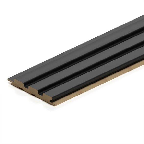 Панель МДФ рееч.Stella Beats De Luxe Black Lead 2700x119x16