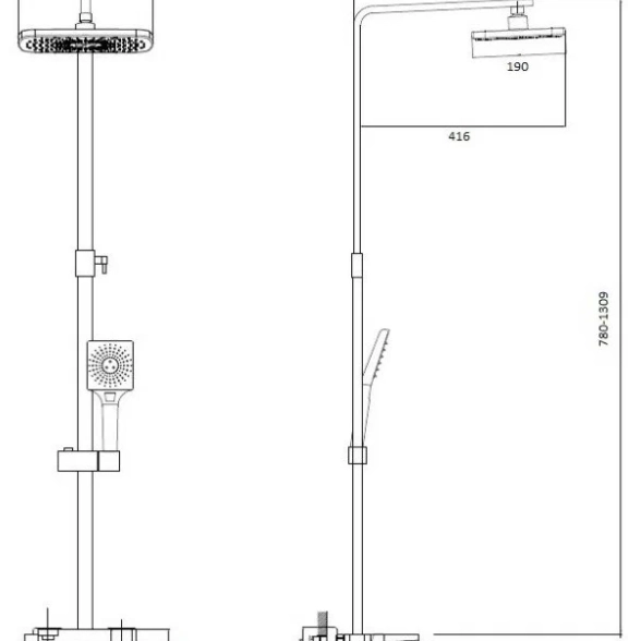 Душ система Haiba HB24615-image-1