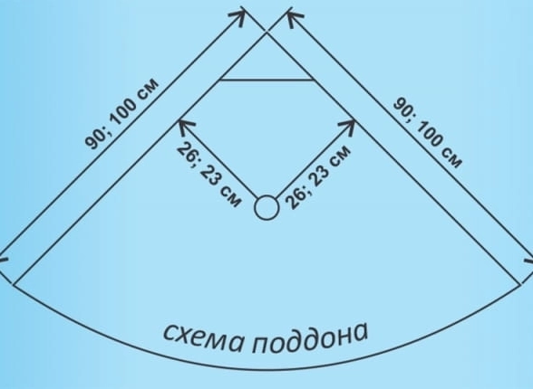 Поддон д/ДК ВМ-8815 90*90