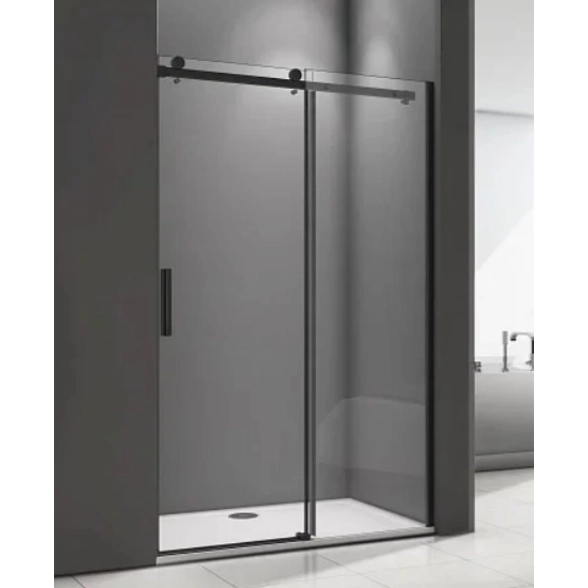 Душ.ограждение IDEA WTW-120-C-B прям ст.прозр.6мм проф.черн-image-1