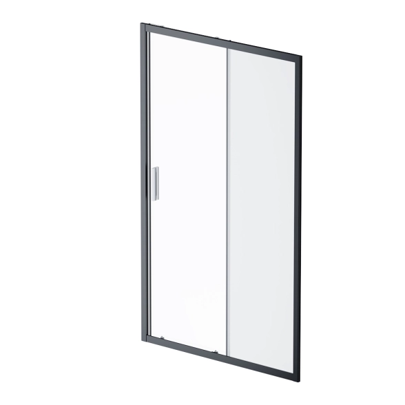 Дверь душевая Gem Solo 120x195 W90G-120-1-195BM мат.чер