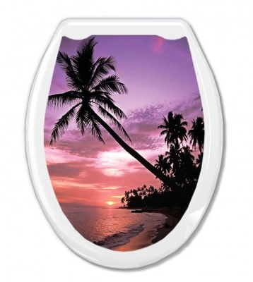 Сиденье д/унитаза Универсал Декор Закат