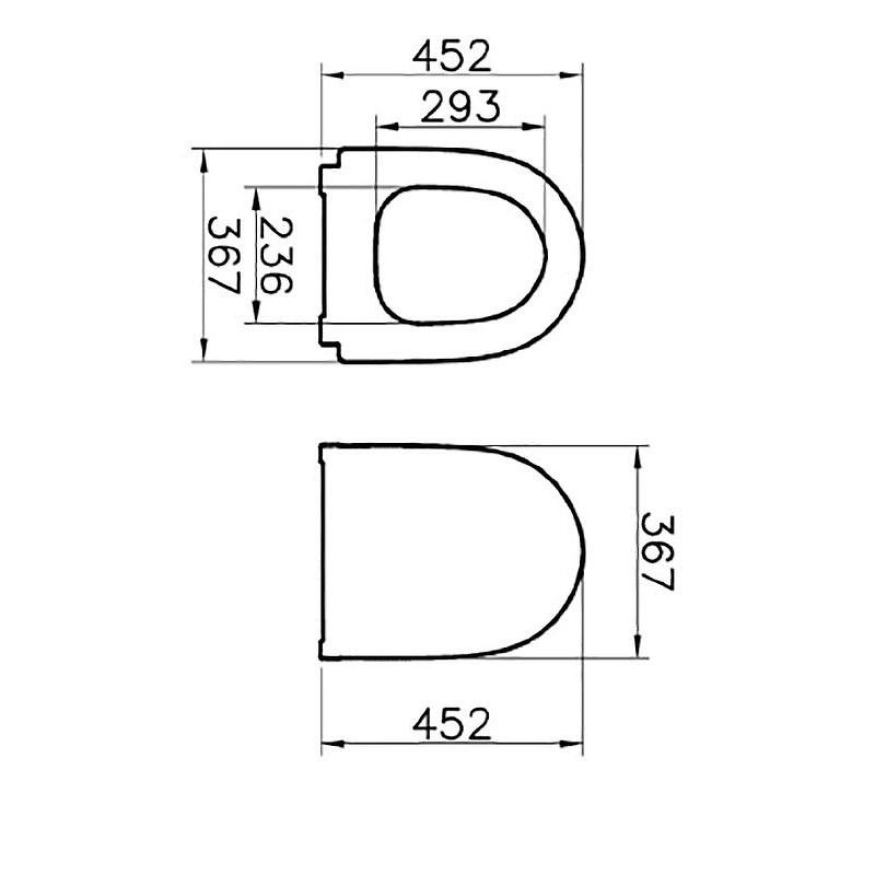 Сиденье д/у Vitra Sento 120-083-009 м/л черный мат-image-1