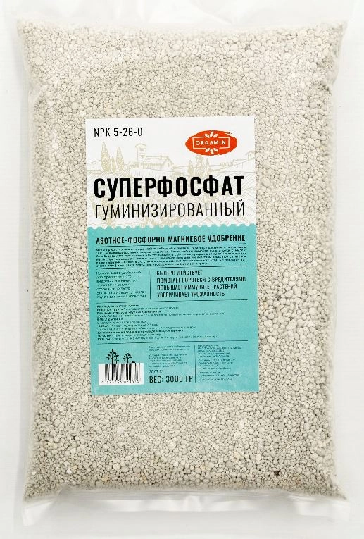 Удобрение Суперфосфат гуминизированный 3кг