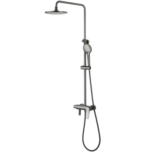 Душевая система Lemark Bronx LM3762GM графит со смесителем