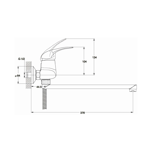 Смеситель д/в 40К GLAUF KLO7-B048-image-1