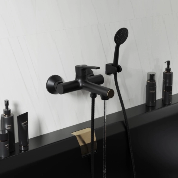 Смеситель д/в MIXLINE Round Black ML23-01 черный-image-4