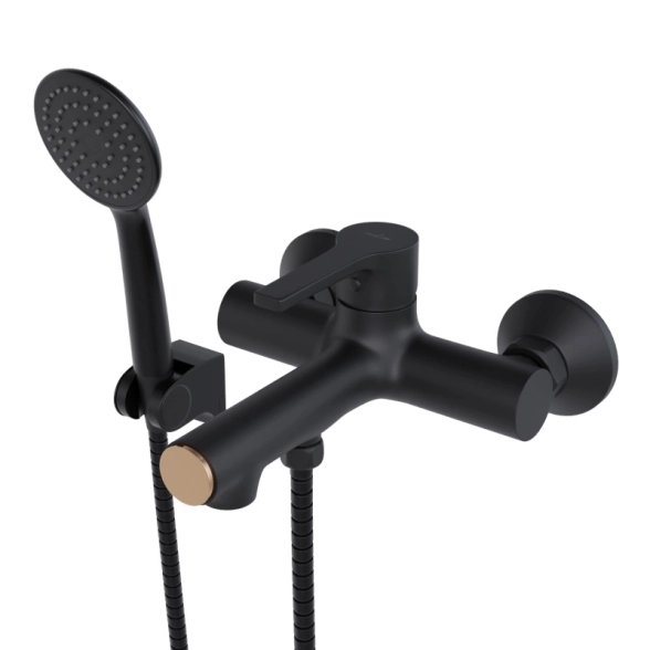 Смеситель д/в MIXLINE Round Black ML23-01 черный