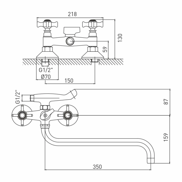 Смеситель в/у Mixline Classic ML30-021 1/2кер-image-5