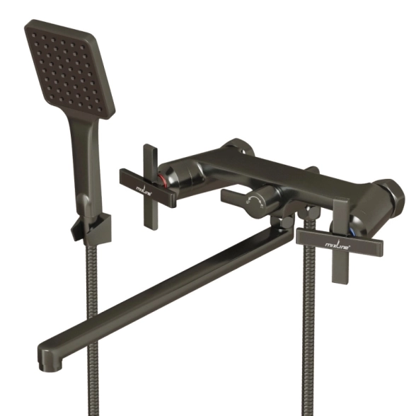 Смеситель д/в Mixline Graphite ML38-02 1/2кер графит