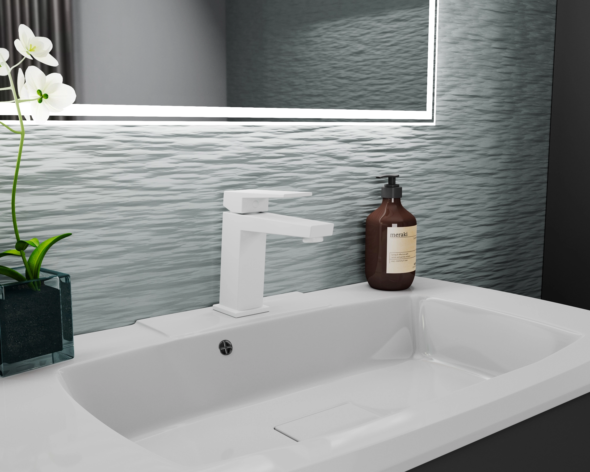 Смеситель д/у RUSH Thira TR3635-12White белый мат.-image-1