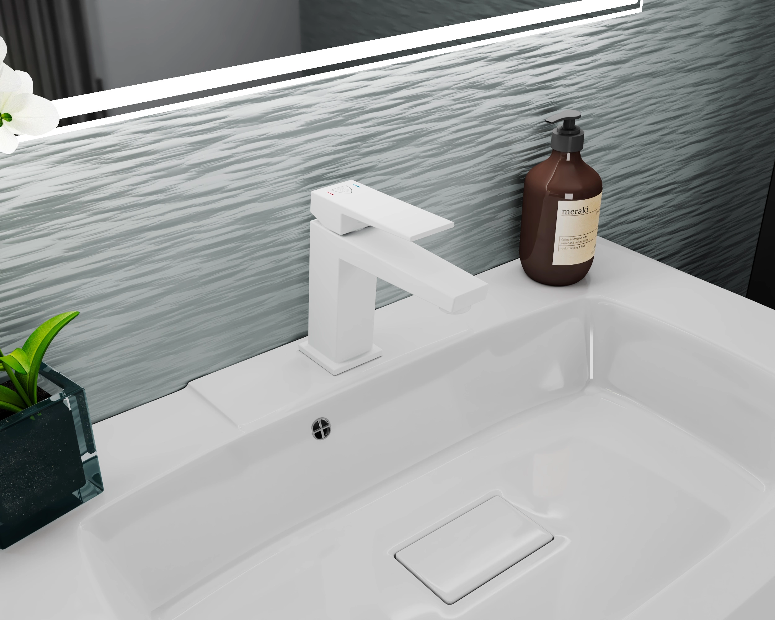 Смеситель д/у RUSH Thira TR3635-12White белый мат.-image-2