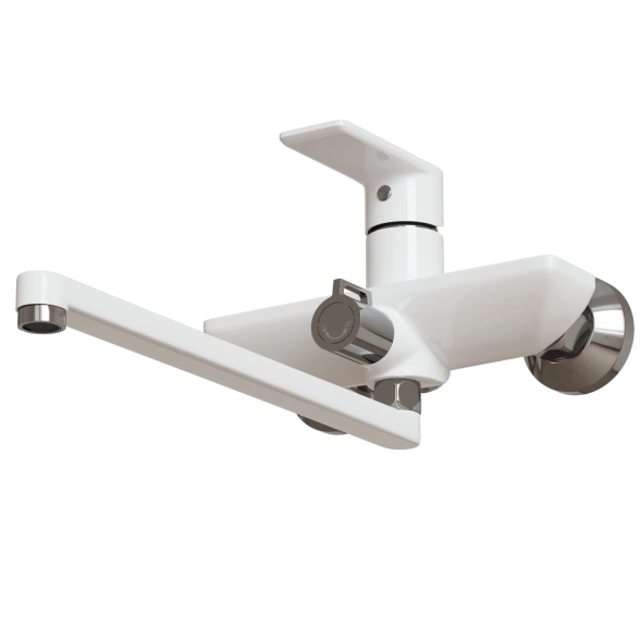 Смеситель д/в Mixline ML33-02 City White 35k бел/хром-image-1