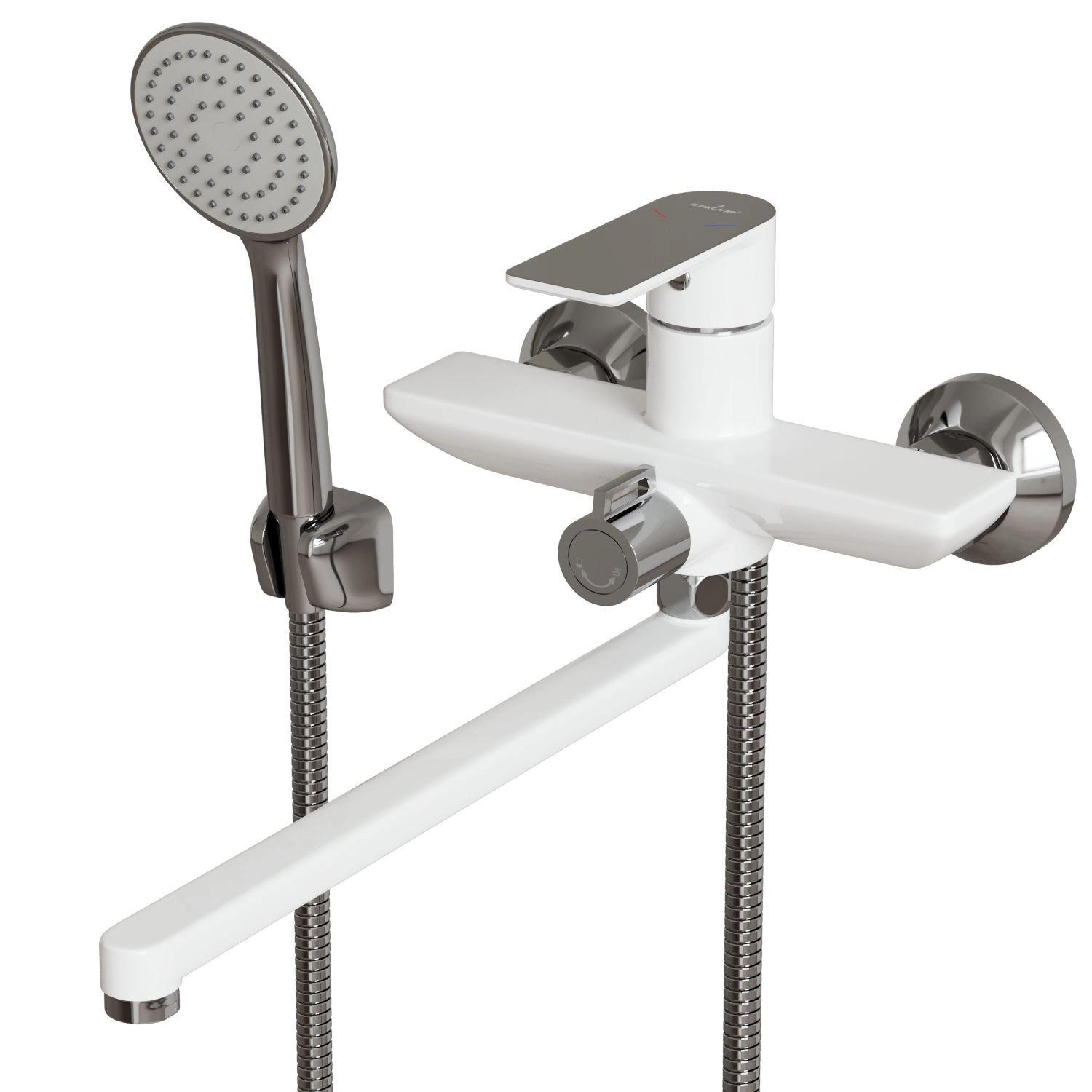 Смеситель д/в Mixline ML33-02 City White 35k бел/хром