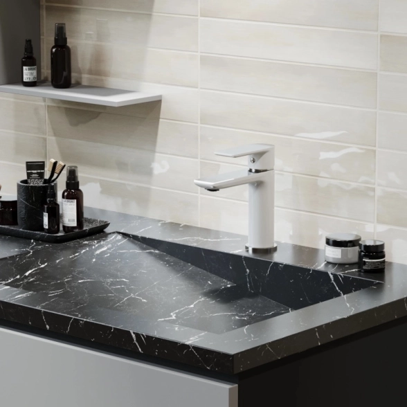Смеситель д/у Mixline ML33-04 City White 35k бел/хром-image-3