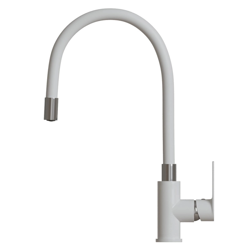 Смеситель д/у Mixline ML33-098 City White 35k бел/хром гиб.изл-image-2