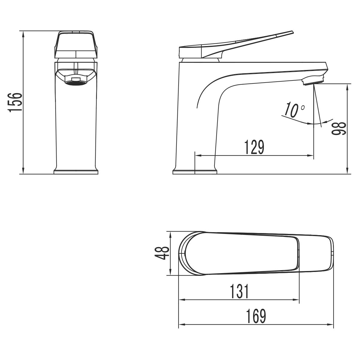 Смеситель д/у Lemark Bronx белый LM3706MW-image-5