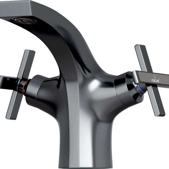Смеситель д/у Mixline Graphite ML38-04 1/2кер графит-image-1