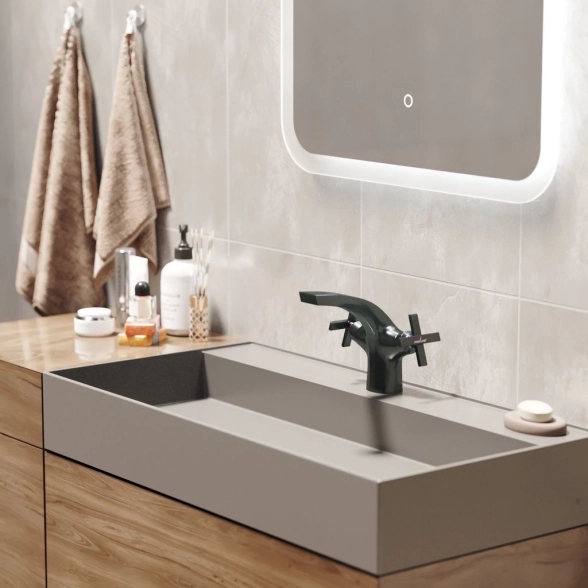 Смеситель д/у Mixline Graphite ML38-04 1/2кер графит-image-3