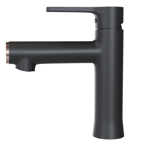 Смеситель д/у MIXLINE Round Black ML23-04 черный-image-1